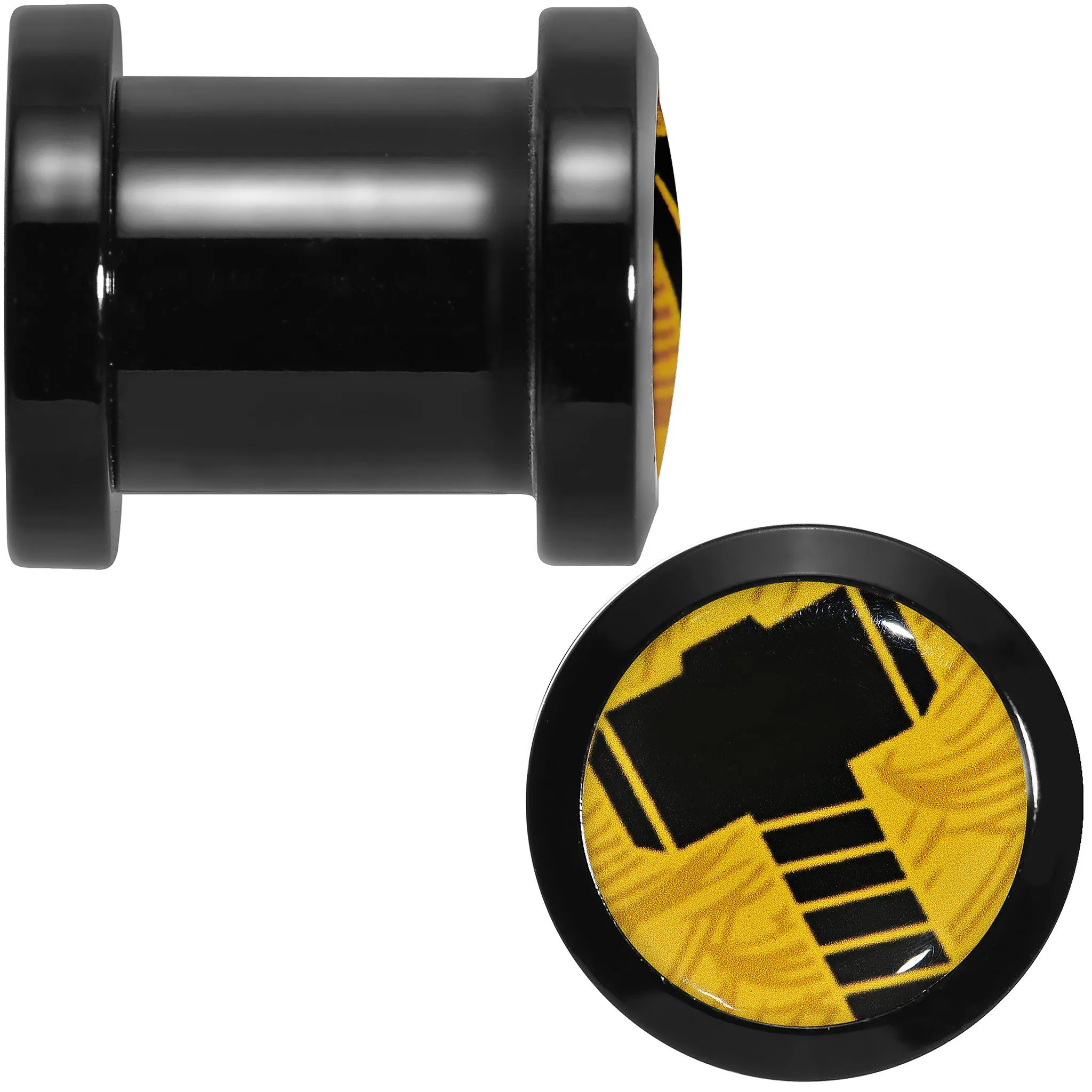 0 Gauge Licensed Hammer of Thor Acrylic Screw Fit Plugs Set