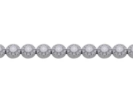 18k White Gold Delicate Diamond Bracelet