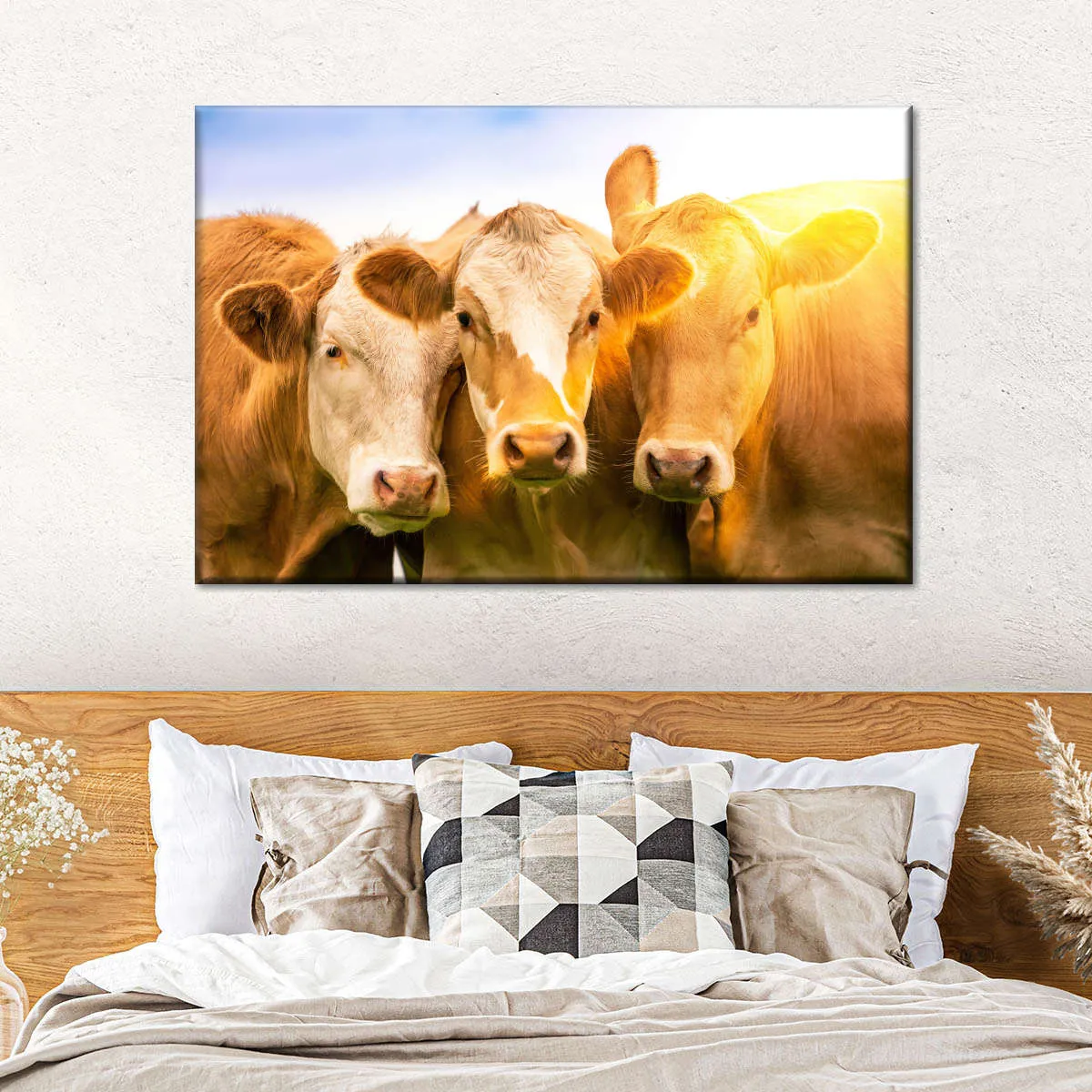 3 Cows Wall Art