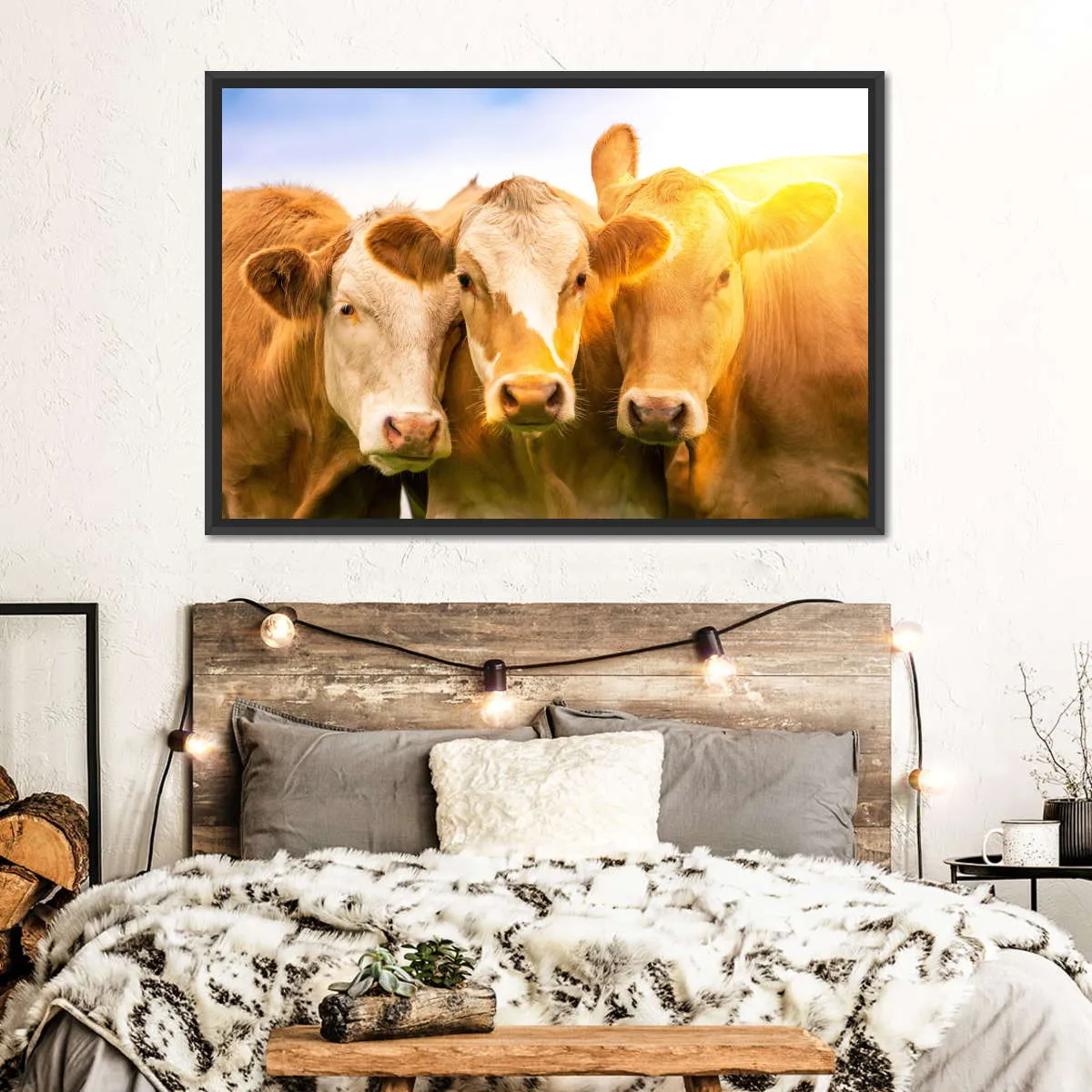 3 Cows Wall Art