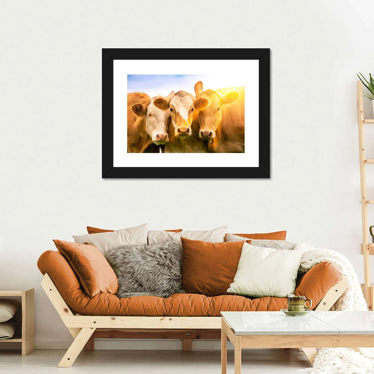 3 Cows Wall Art