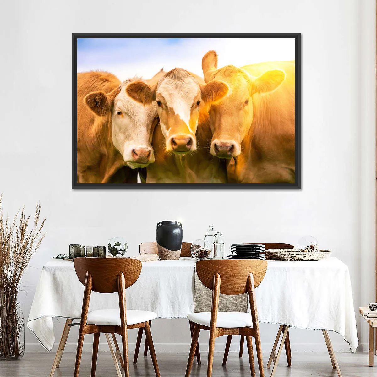 3 Cows Wall Art