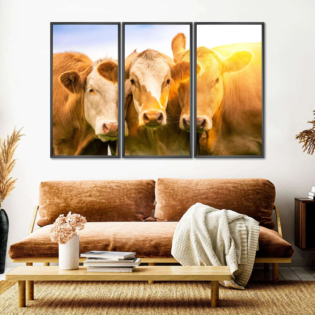 3 Cows Wall Art