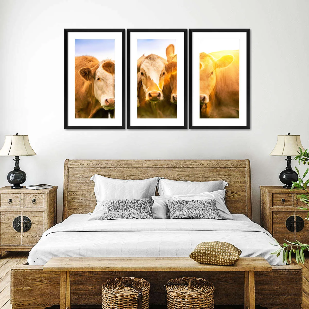 3 Cows Wall Art