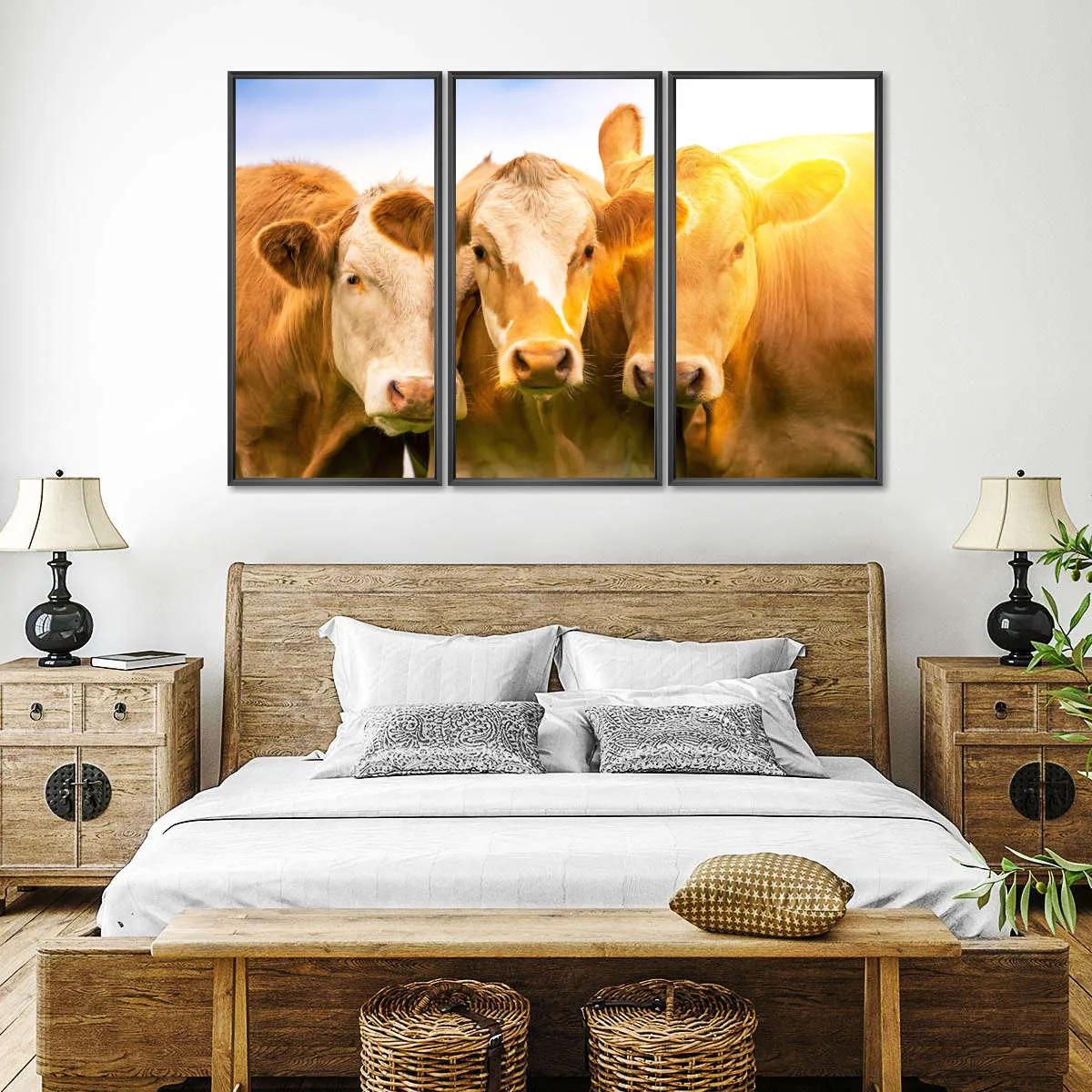 3 Cows Wall Art