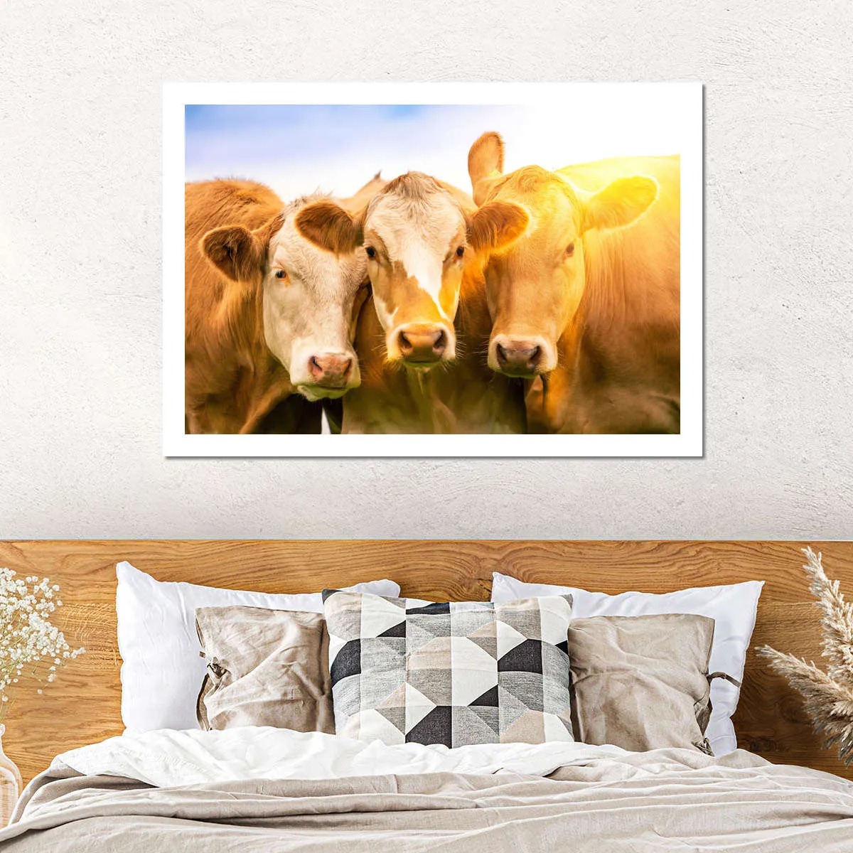 3 Cows Wall Art