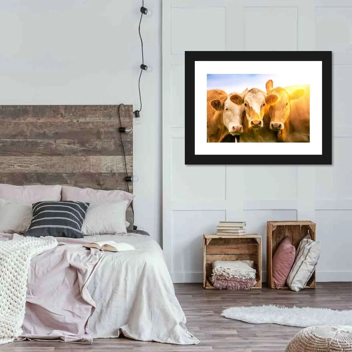 3 Cows Wall Art