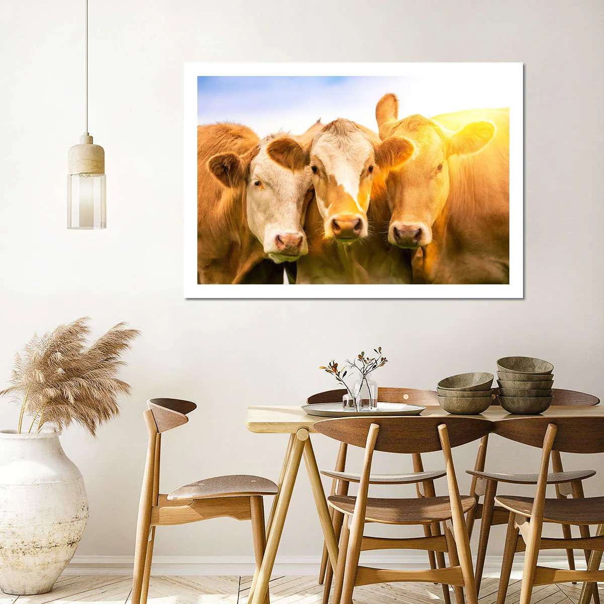 3 Cows Wall Art