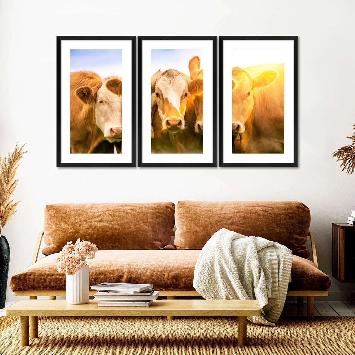 3 Cows Wall Art