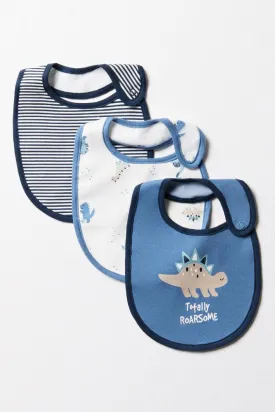 3 Pack Bibs Blue