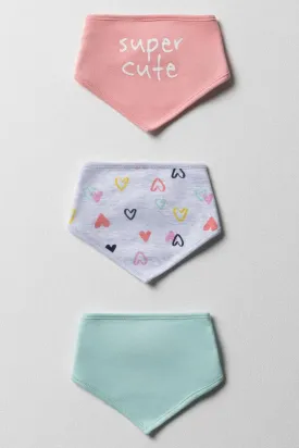 3 Pack Hanky Bibs Multi