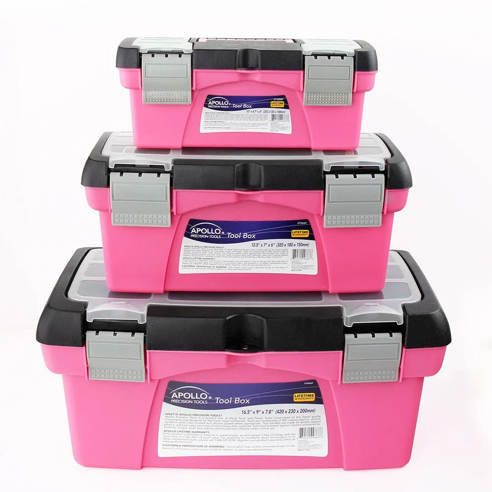 3 Piece Tool Box - Pink - DT5005P