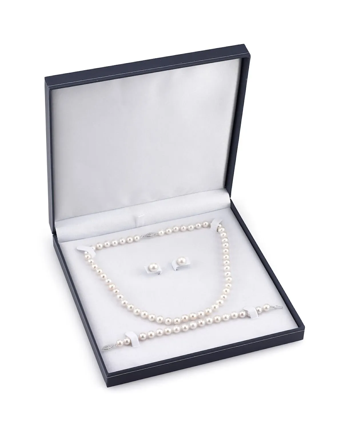 8.0-8.5mm Freshwater Pearl Necklace, Bracelet & Earrings