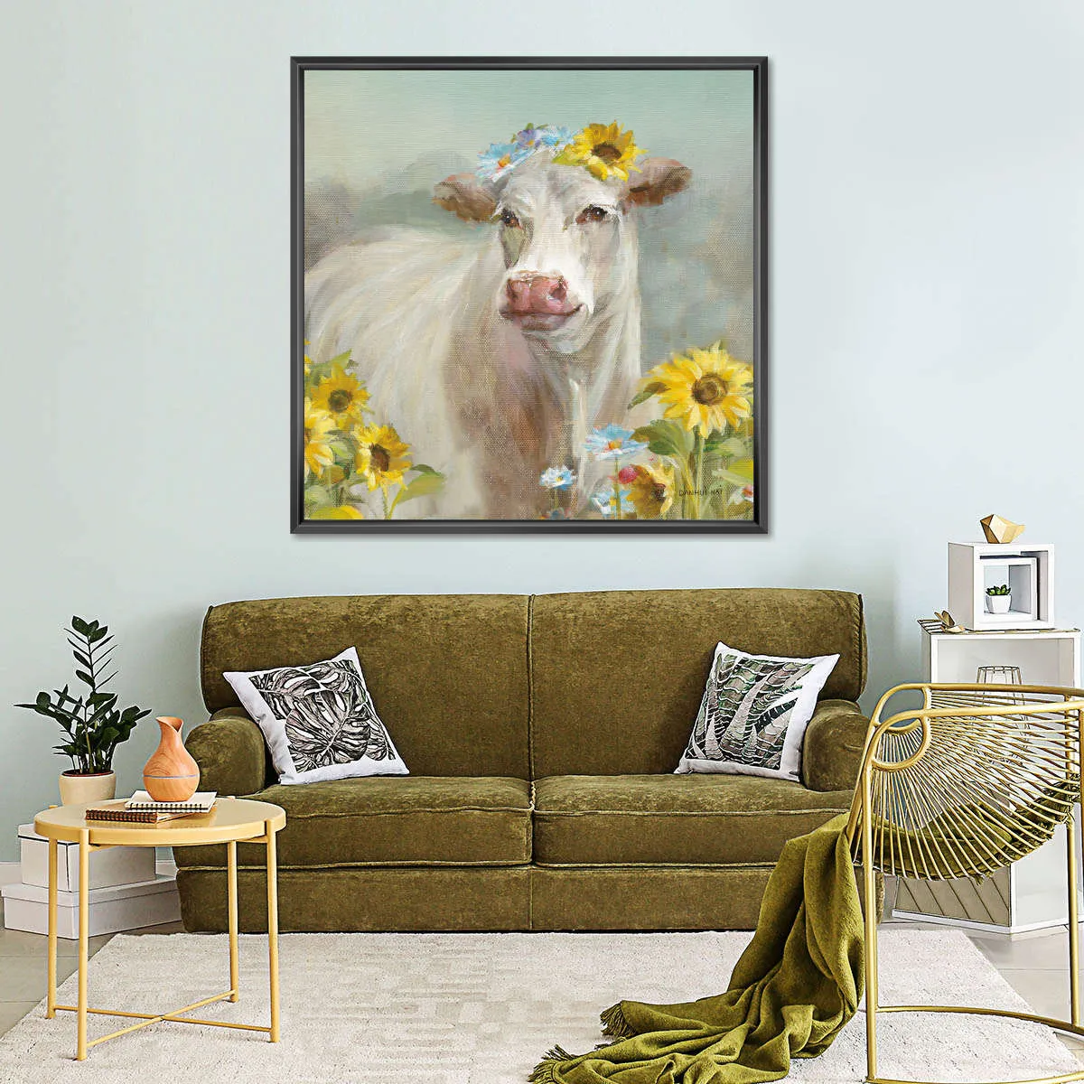 A Cow In a Crown Wall Art