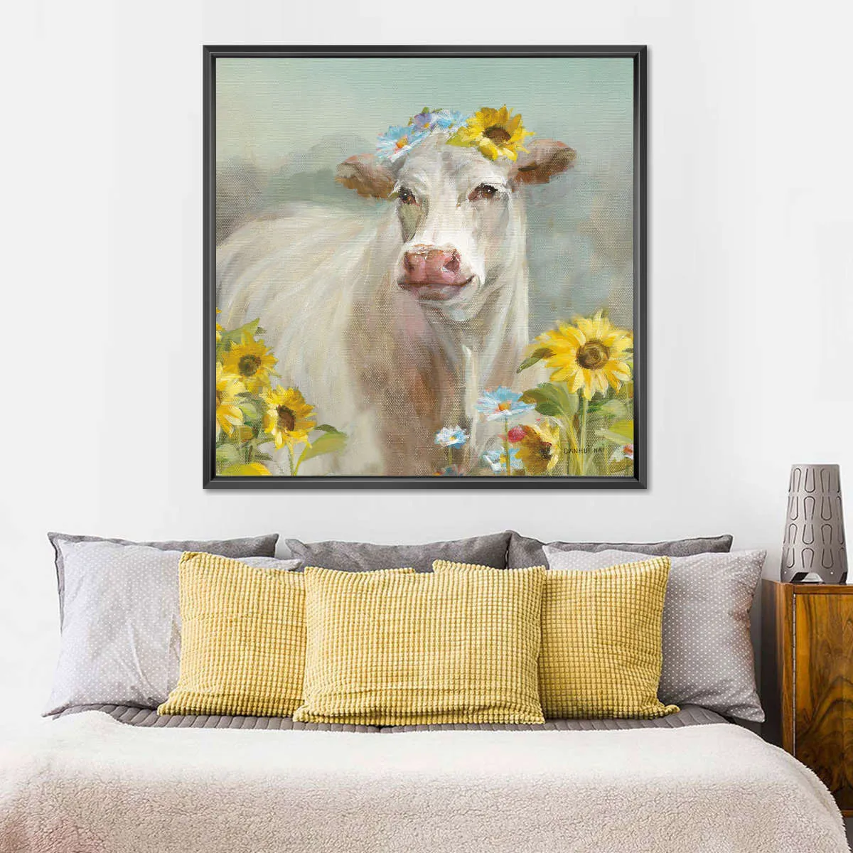 A Cow In a Crown Wall Art