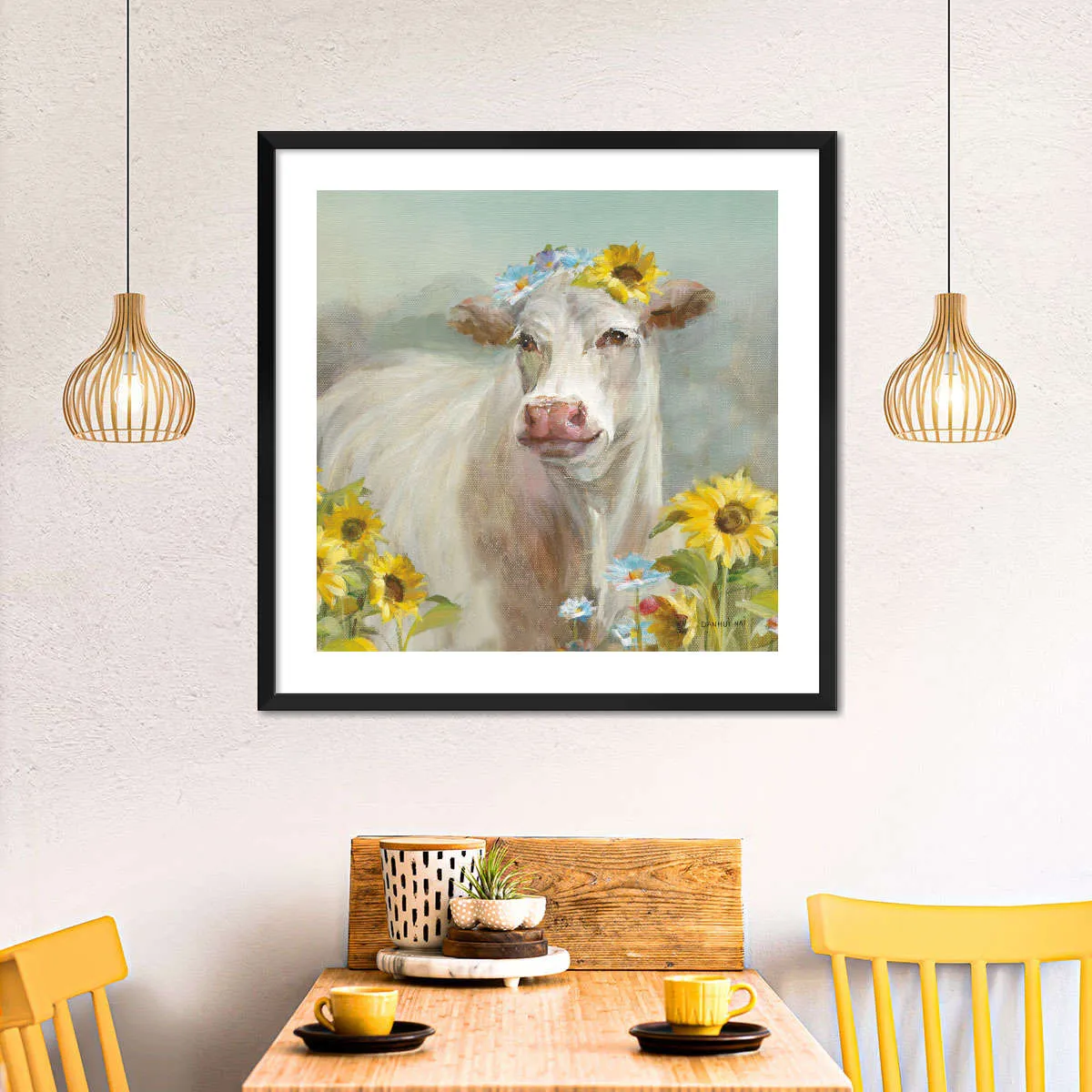 A Cow In a Crown Wall Art