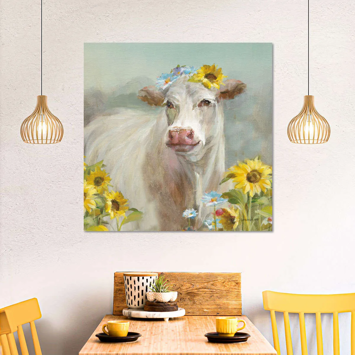 A Cow In a Crown Wall Art