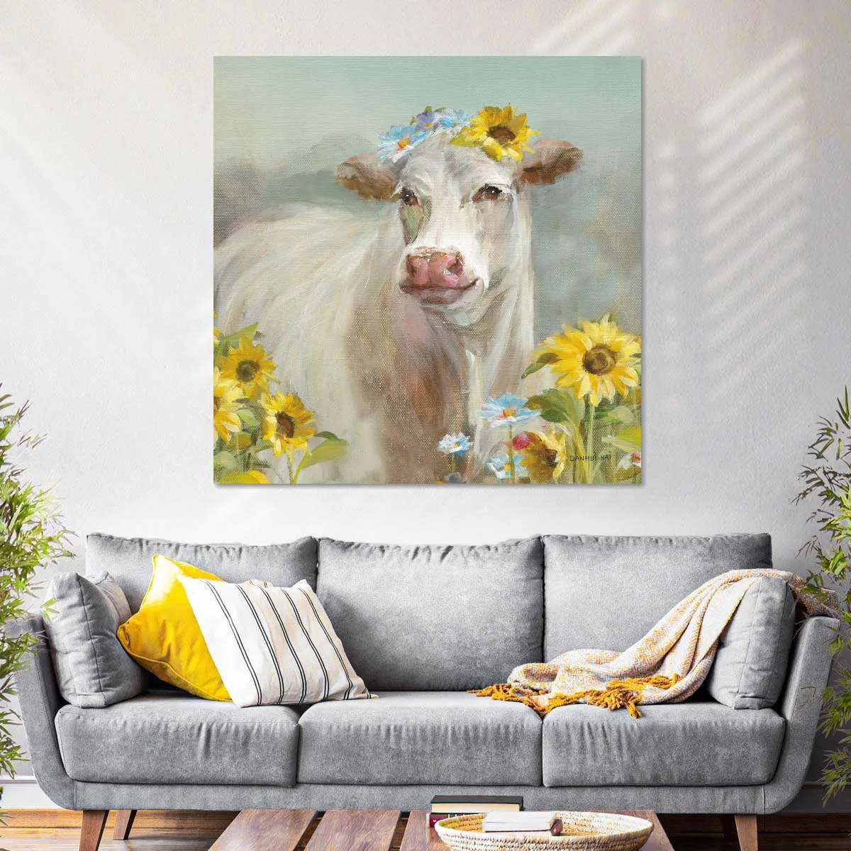 A Cow In a Crown Wall Art