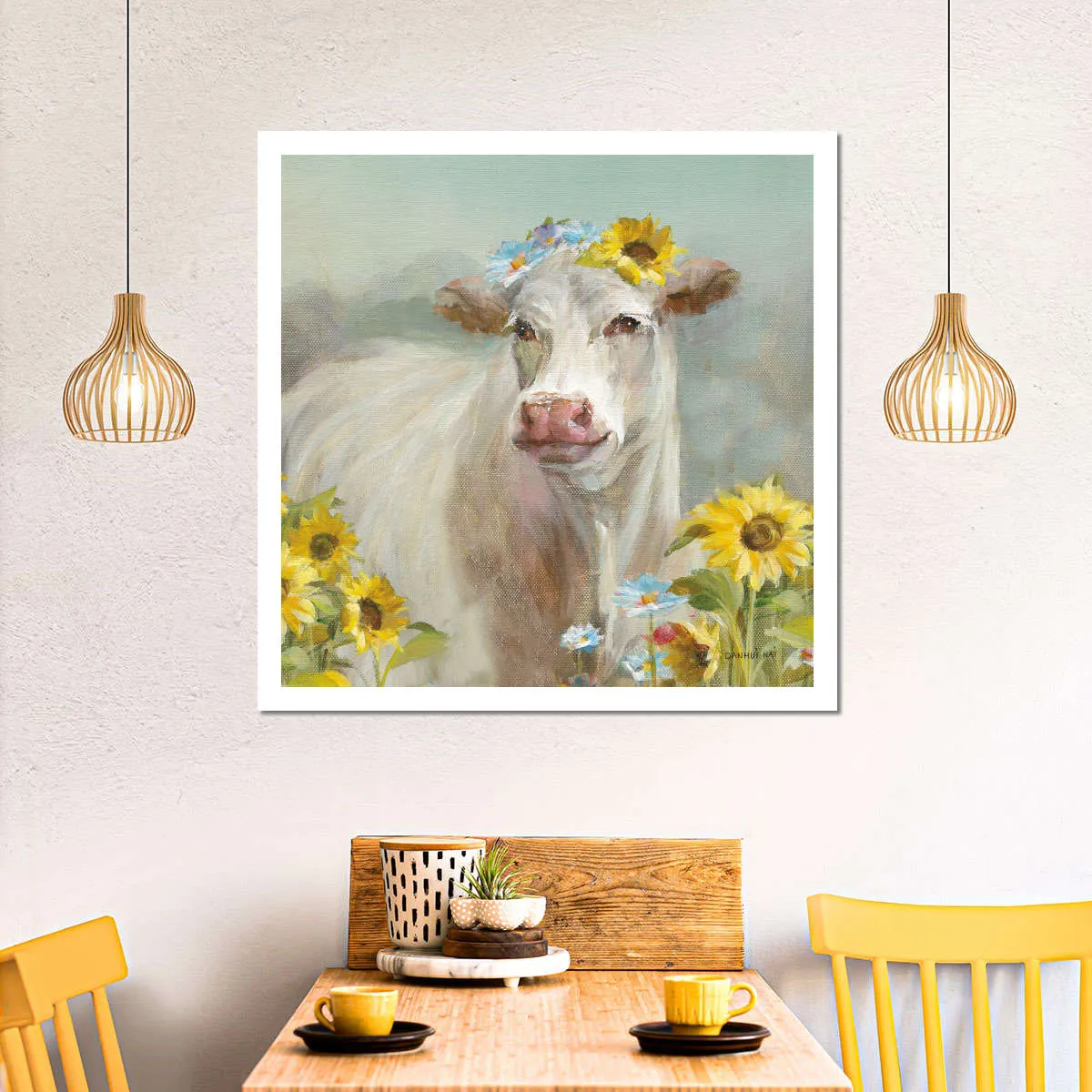 A Cow In a Crown Wall Art