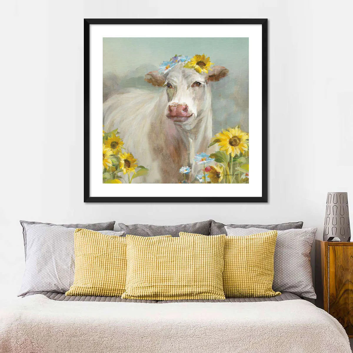 A Cow In a Crown Wall Art