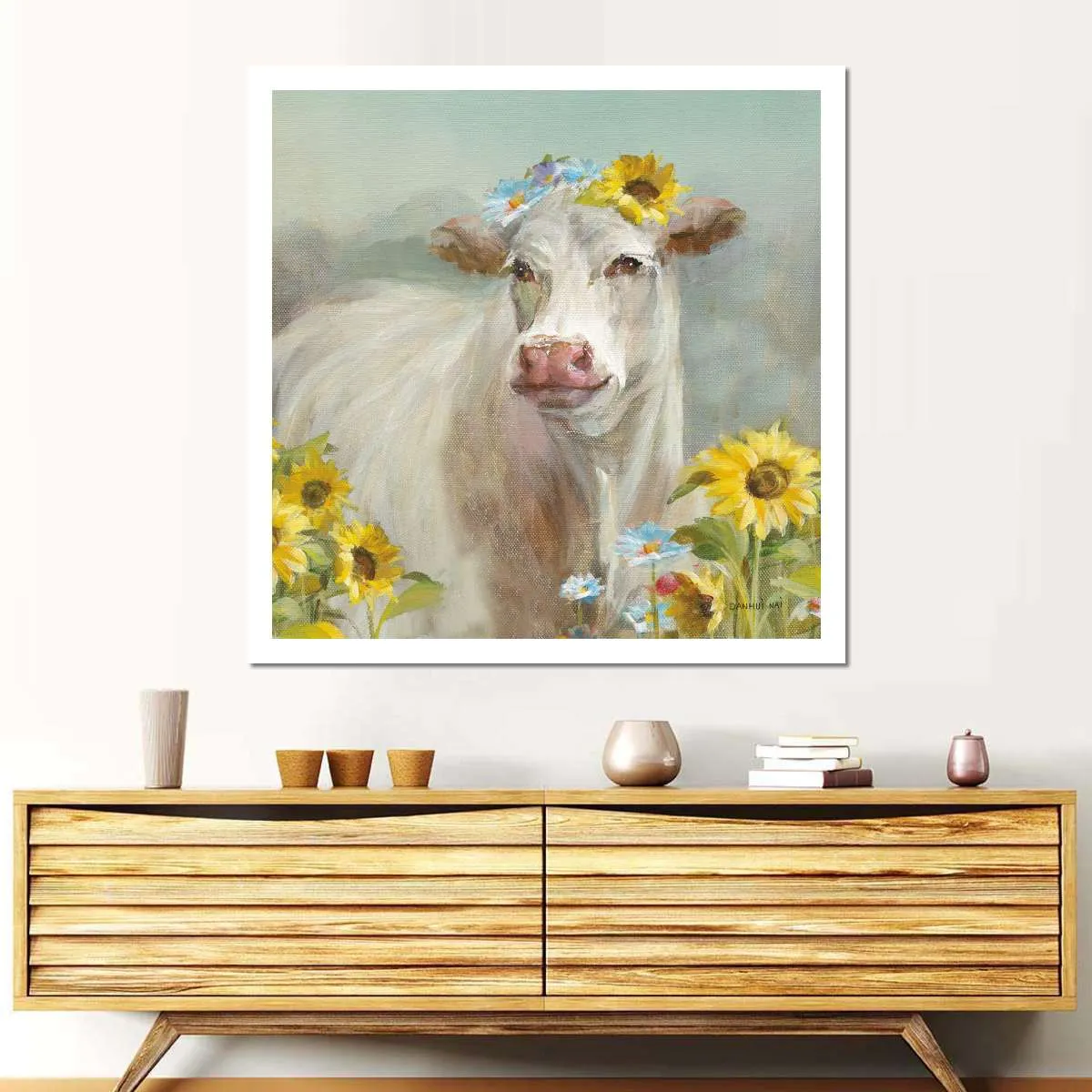 A Cow In a Crown Wall Art