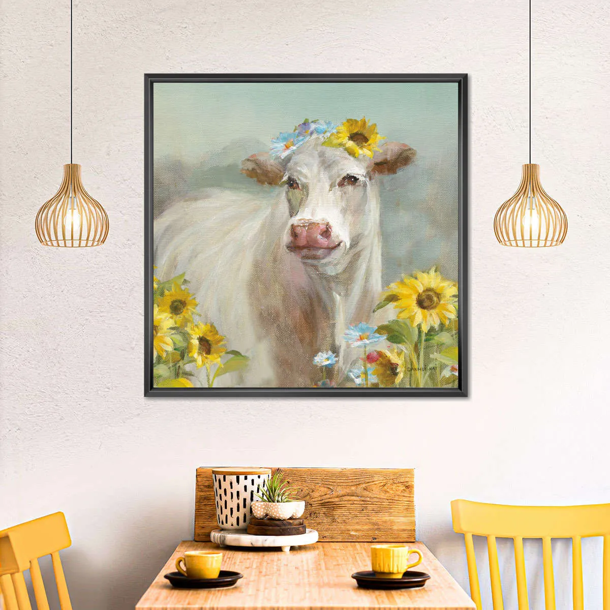 A Cow In a Crown Wall Art