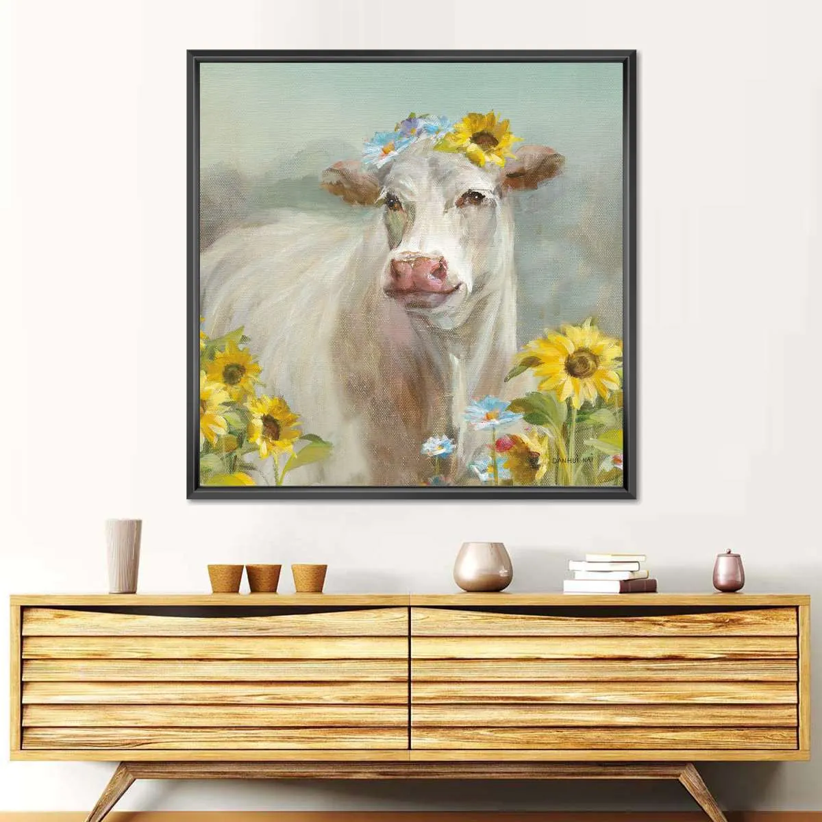 A Cow In a Crown Wall Art