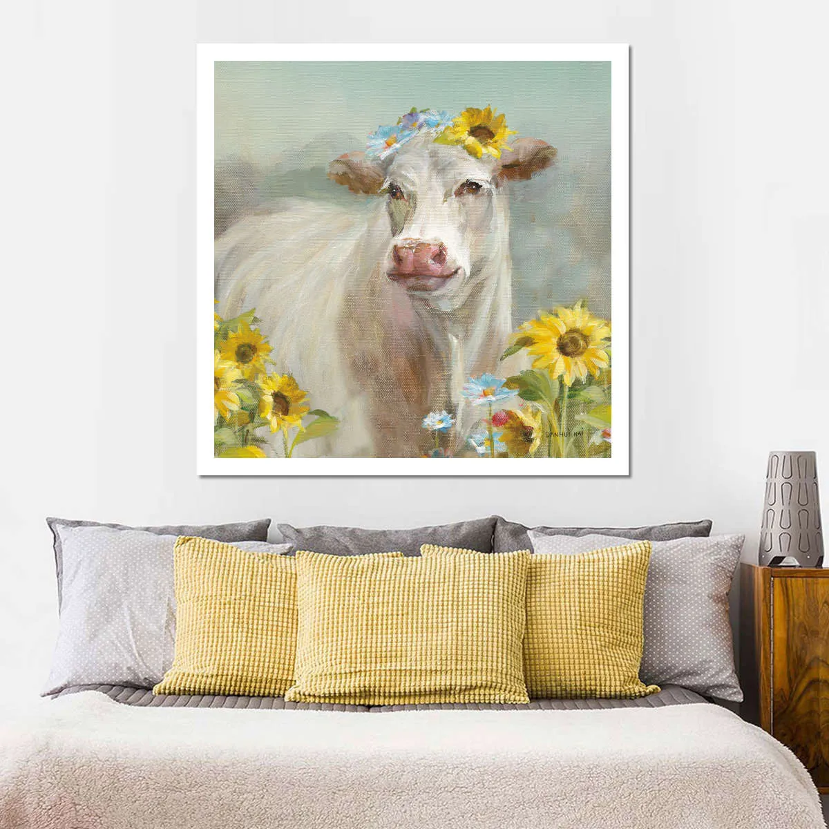 A Cow In a Crown Wall Art