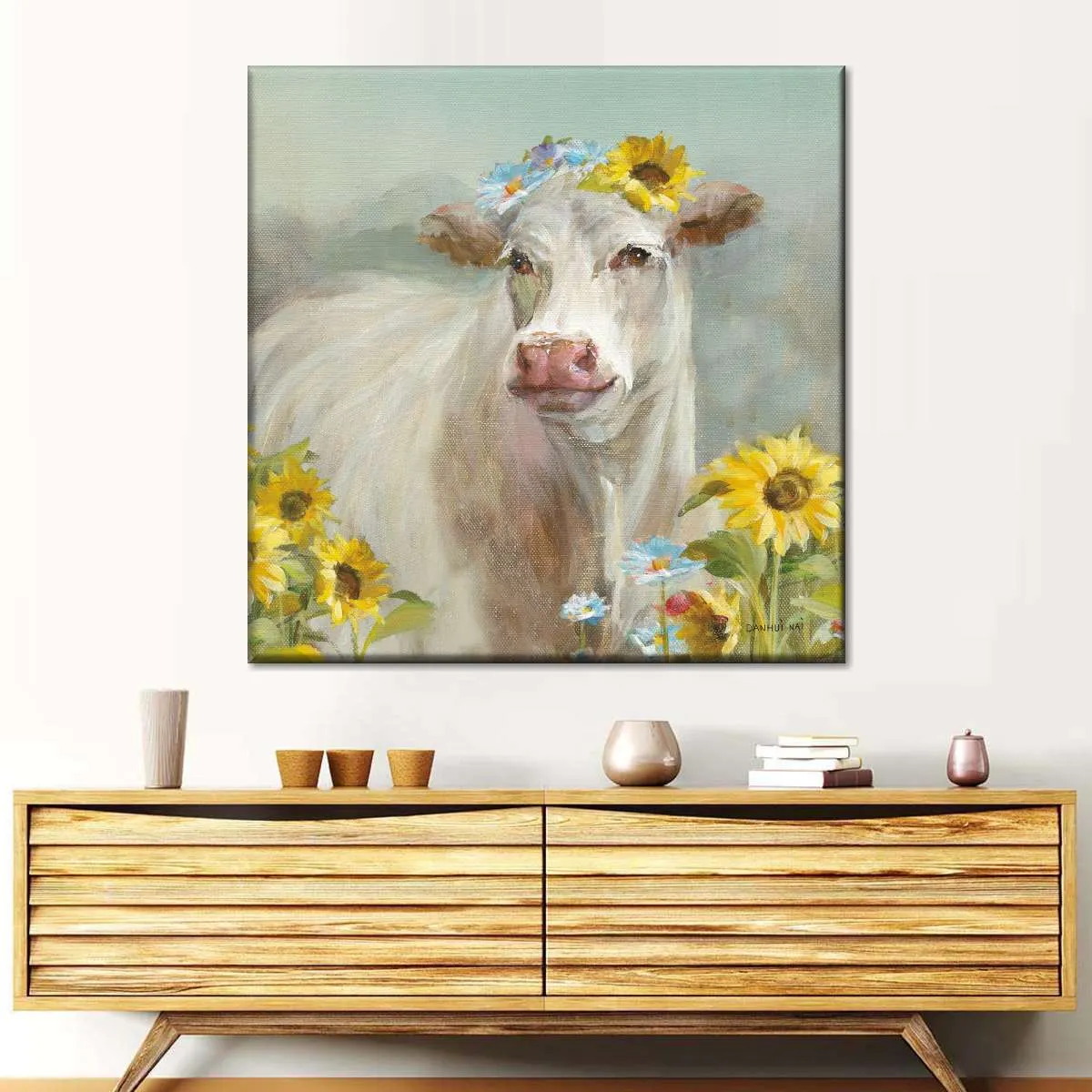 A Cow In a Crown Wall Art