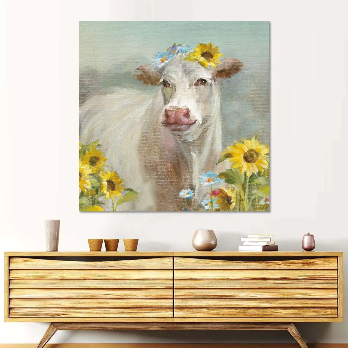 A Cow In a Crown Wall Art