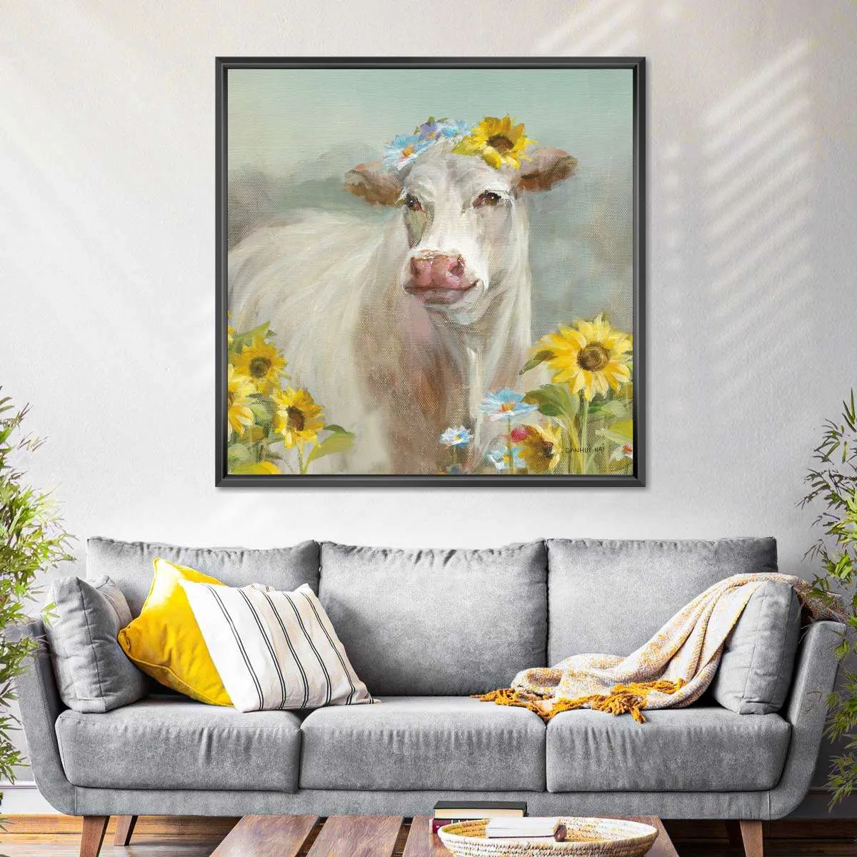 A Cow In a Crown Wall Art