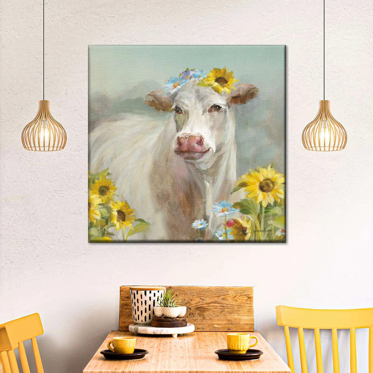 A Cow In a Crown Wall Art