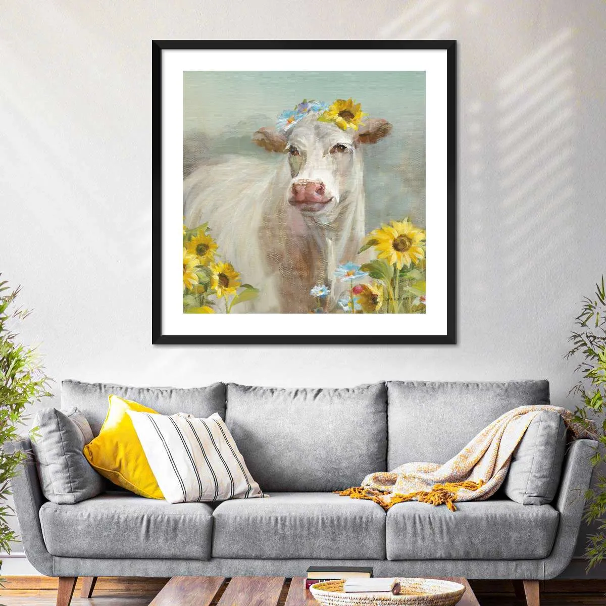 A Cow In a Crown Wall Art