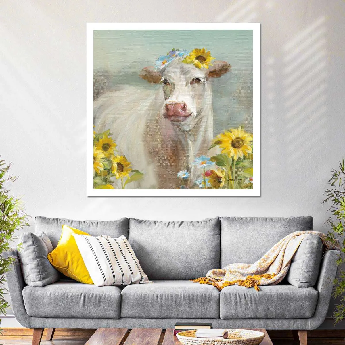 A Cow In a Crown Wall Art