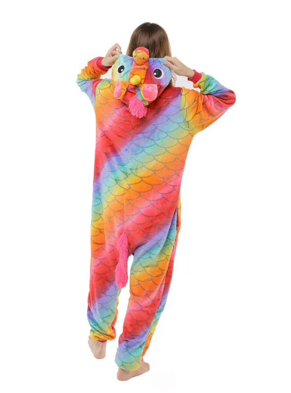 Animal Cartoon Conjoined Pajama Scales Tianma