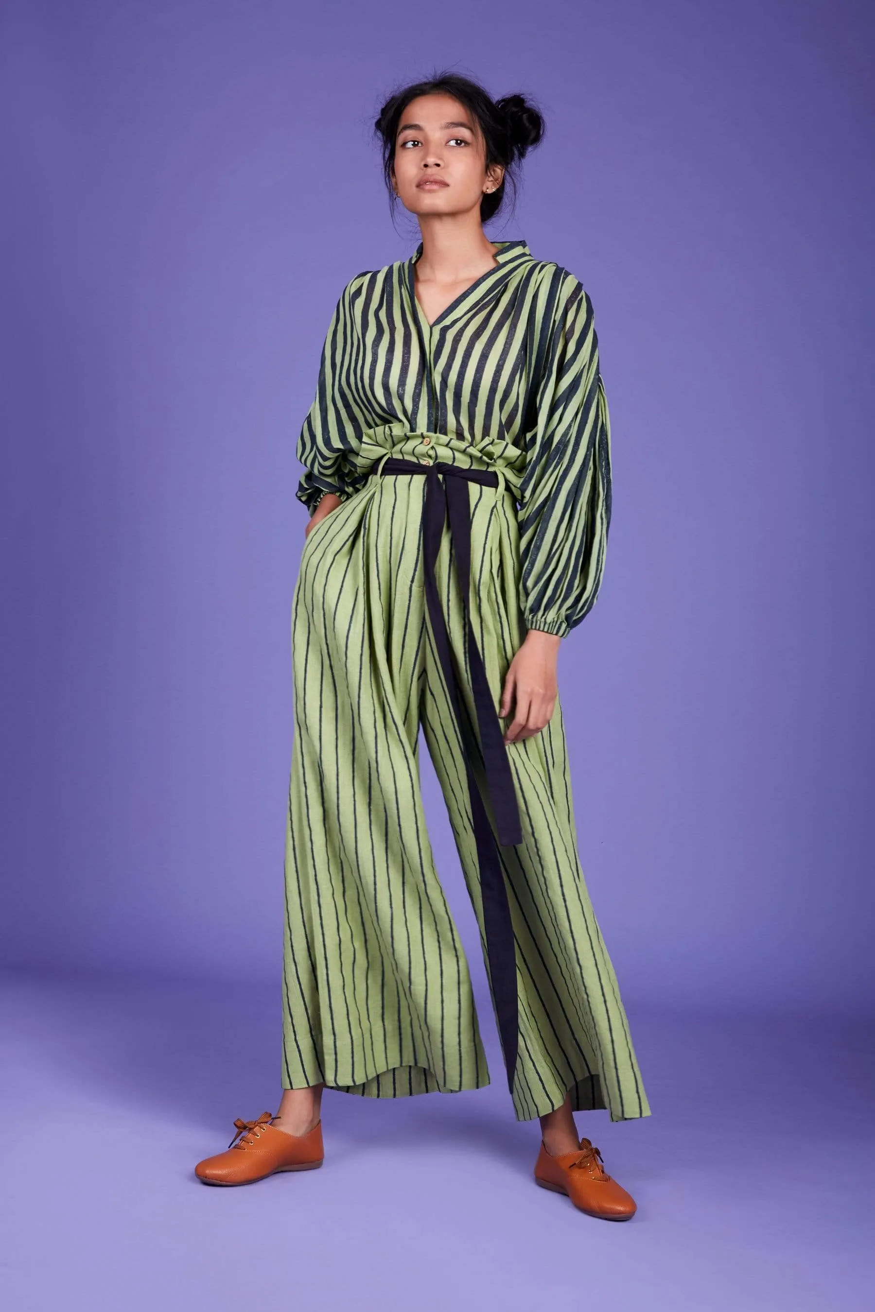 Baha Shirt and Pant Set-SS Green