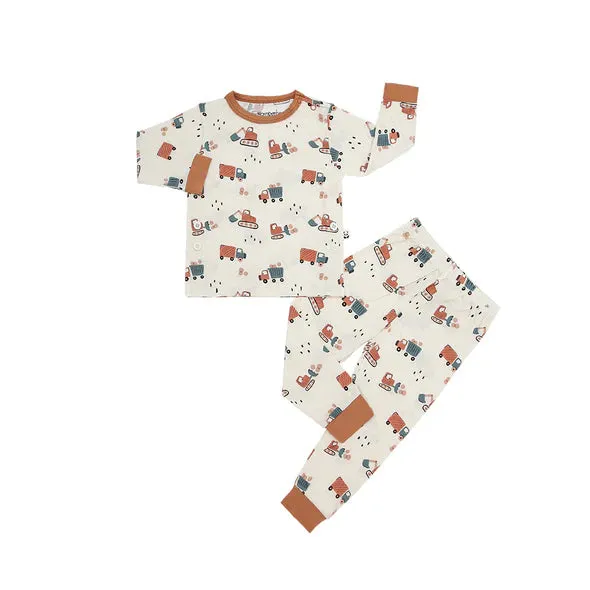 Bamberry Baby Long Sleeves Pajama Set - Trucks