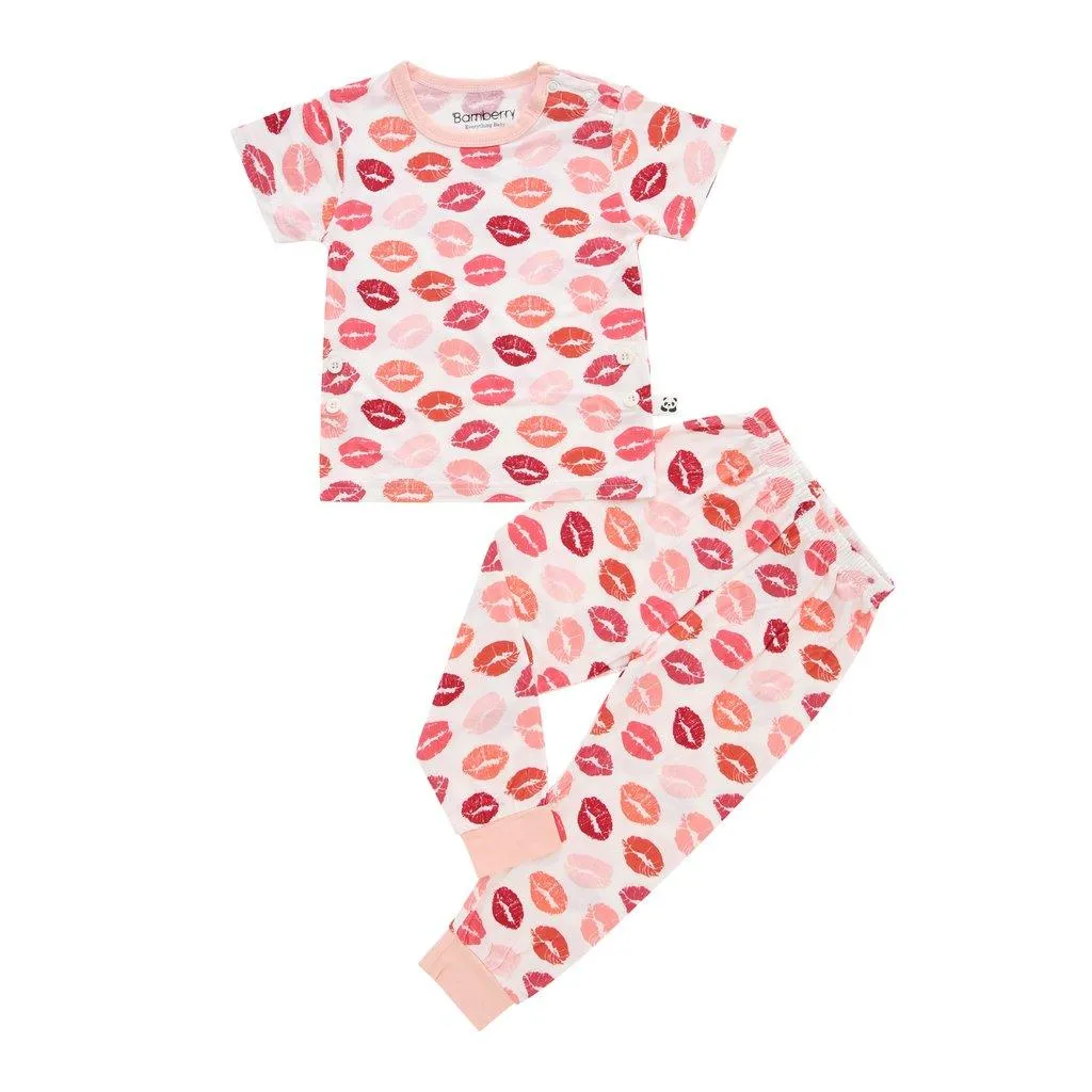 Bamberry Short Sleeves Pajama Set Lip Smack