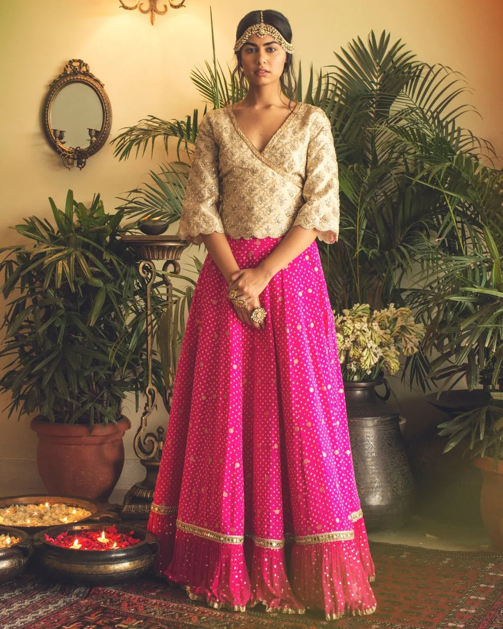 Bandhani Lehenga Set