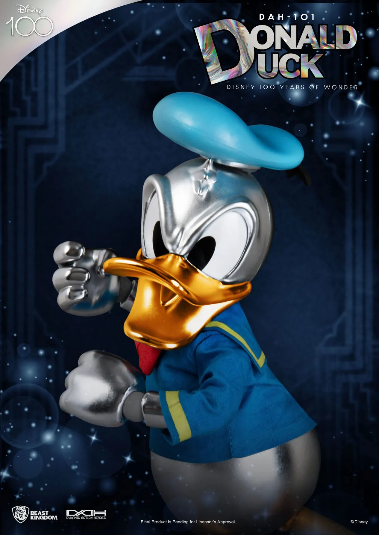 Beast Kingdom Disney 100 Years of Wonder Dynamic 8ction Heroes Donald Duck 1/9 Action Figure