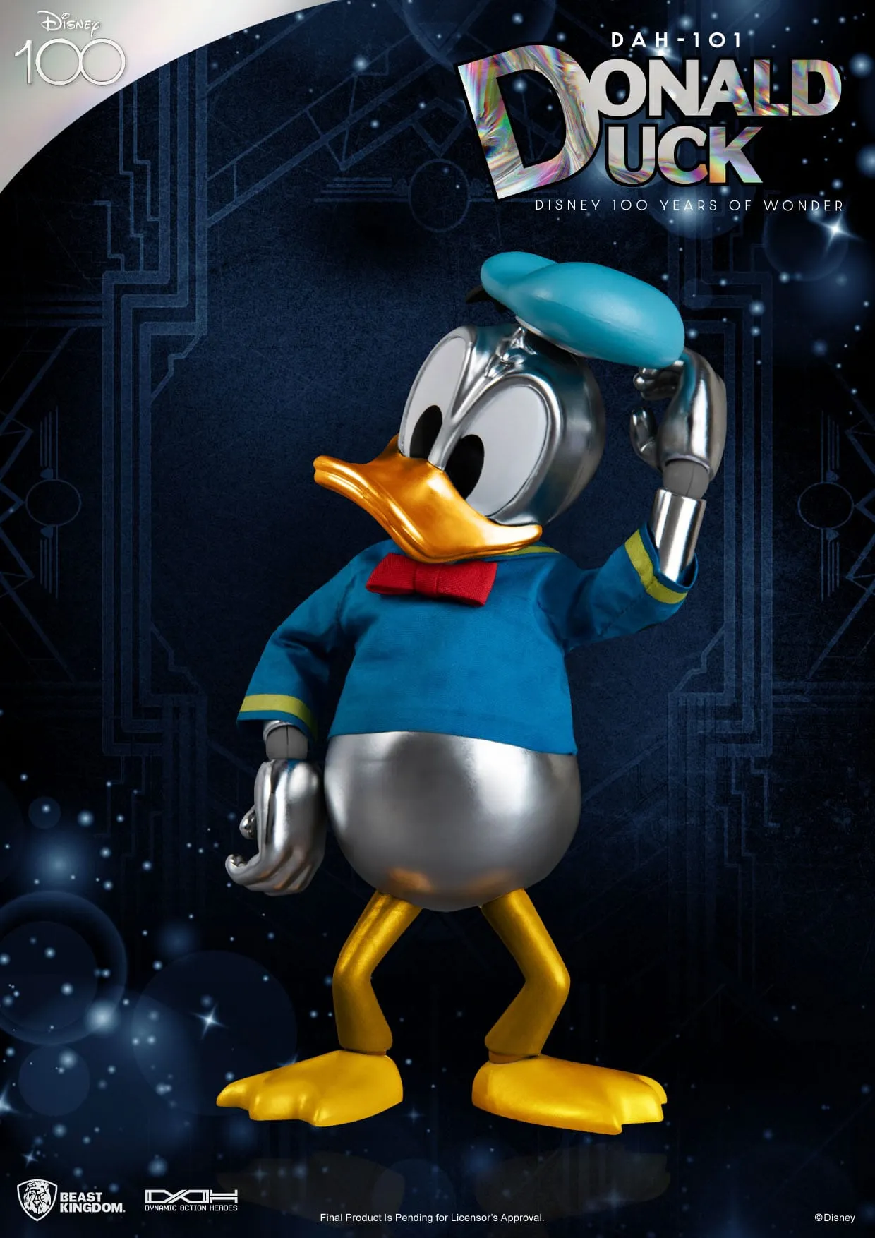 Beast Kingdom Disney 100 Years of Wonder Dynamic 8ction Heroes Donald Duck 1/9 Action Figure