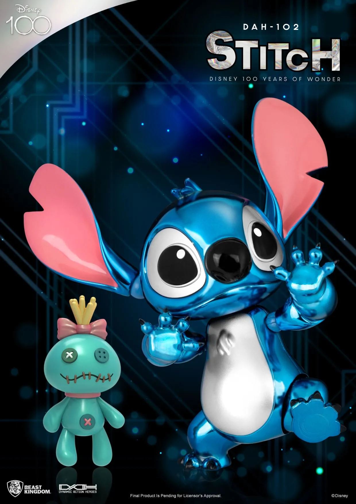 Beast Kingdom Disney 100 Years of Wonder Dynamic 8ction Heroes Stitch (Lilo & Stitch) 1/9 Action Figure