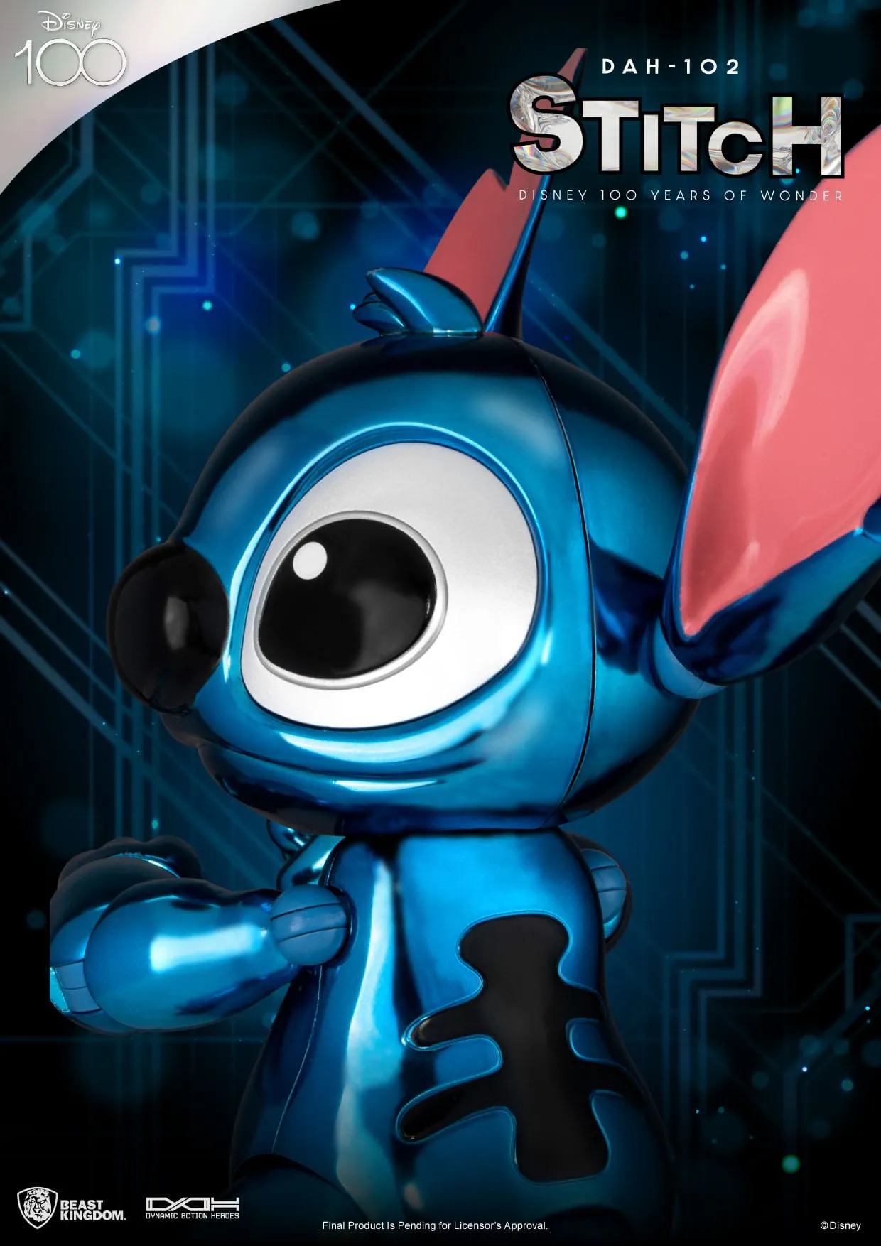 Beast Kingdom Disney 100 Years of Wonder Dynamic 8ction Heroes Stitch (Lilo & Stitch) 1/9 Action Figure