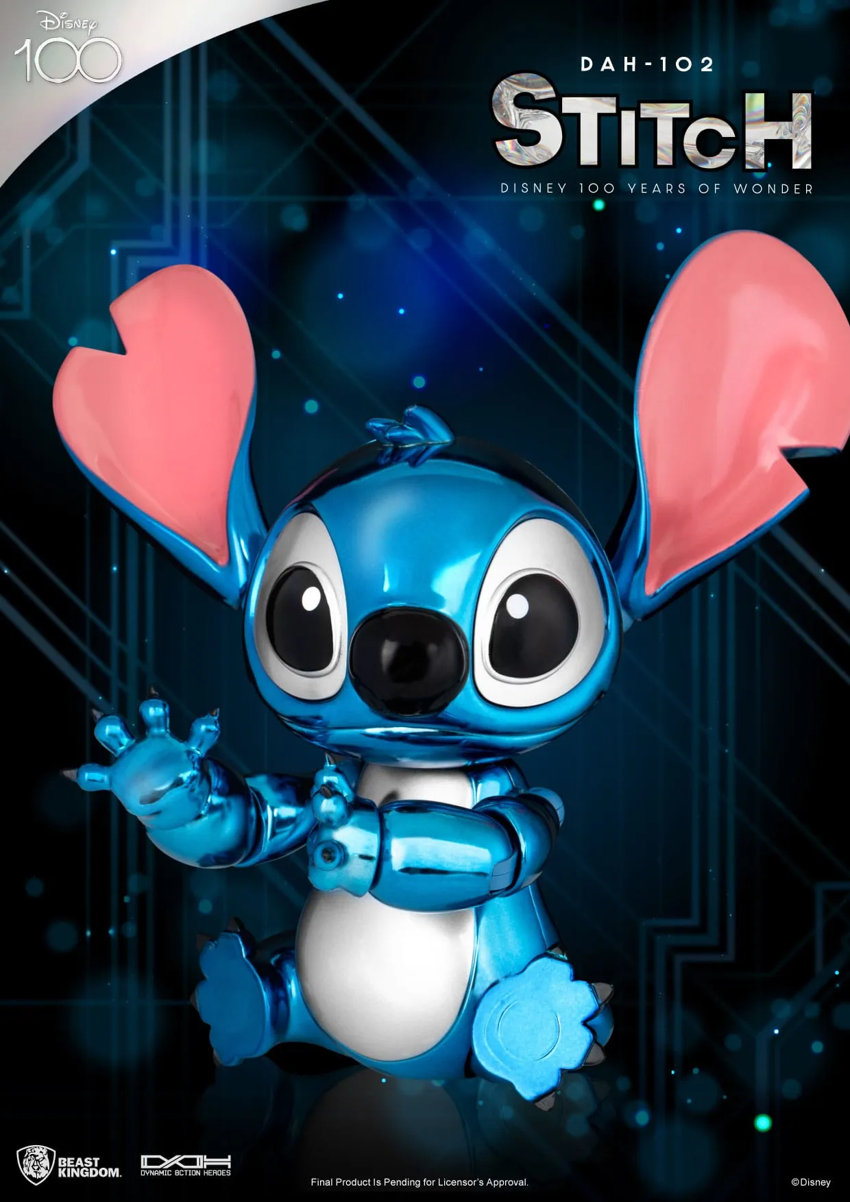 Beast Kingdom Disney 100 Years of Wonder Dynamic 8ction Heroes Stitch (Lilo & Stitch) 1/9 Action Figure