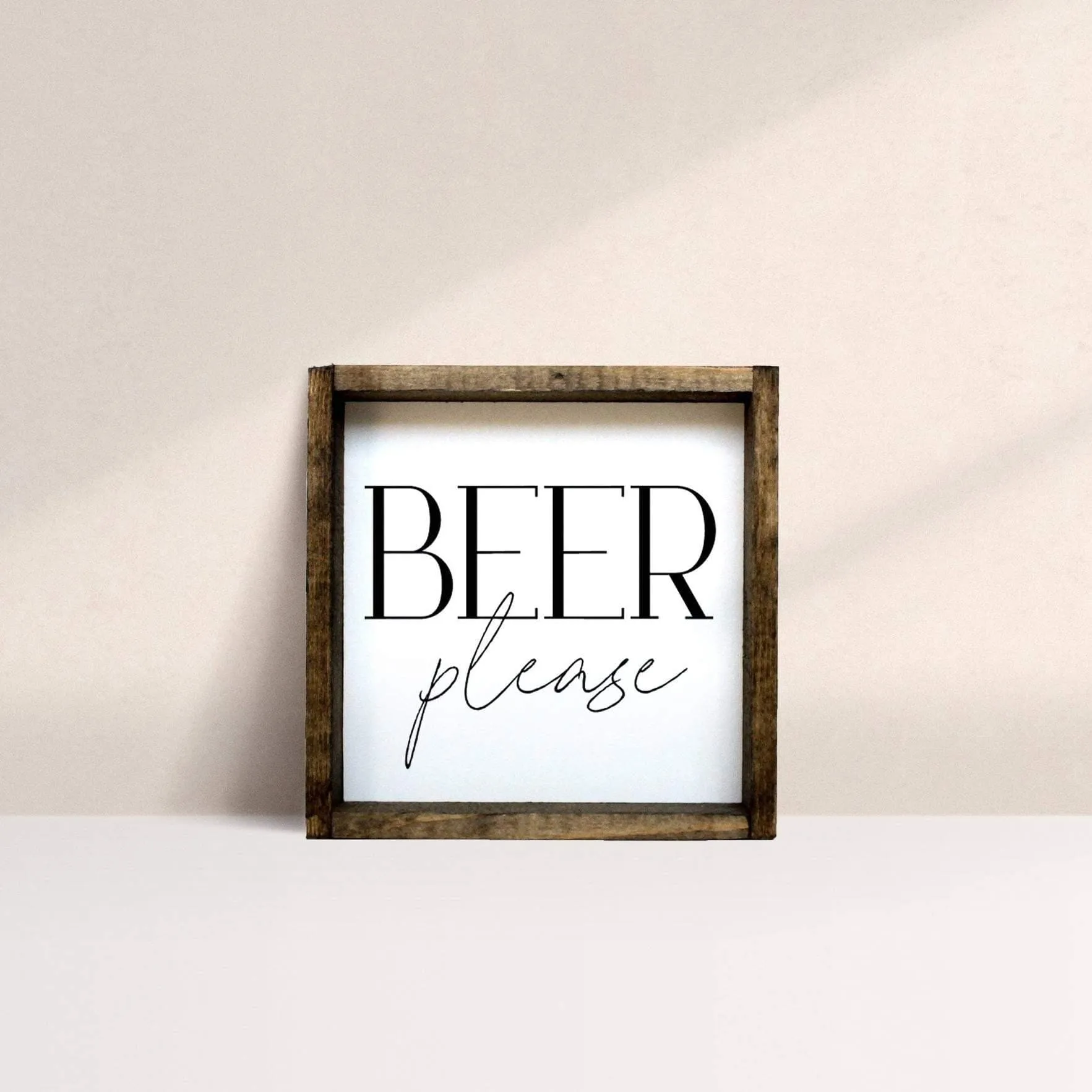 Beer Please Mini | Wood Sign