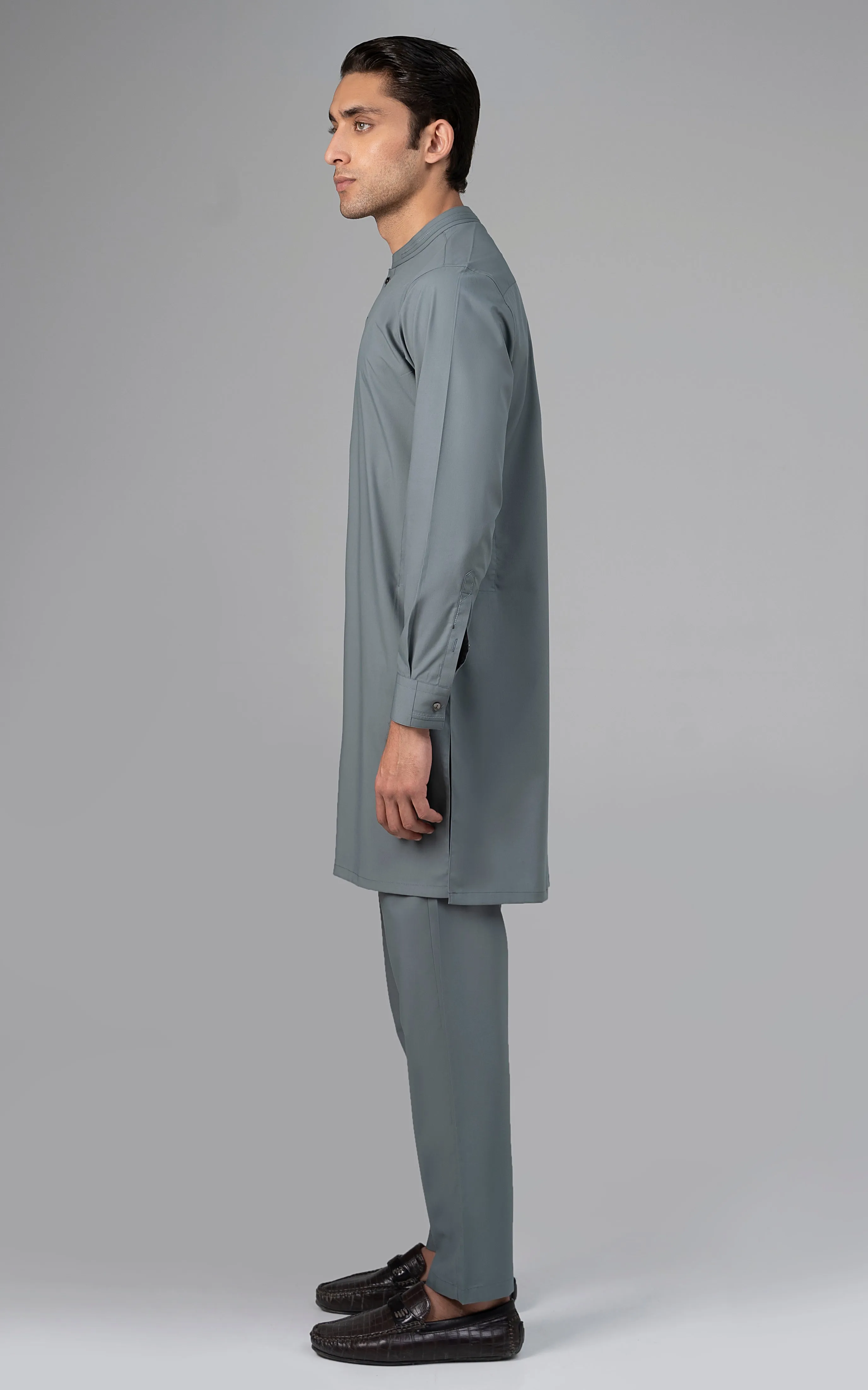 BLENDED KURTA PAJAMA - PREMIUM COLLECTION GLACIAL GREEN