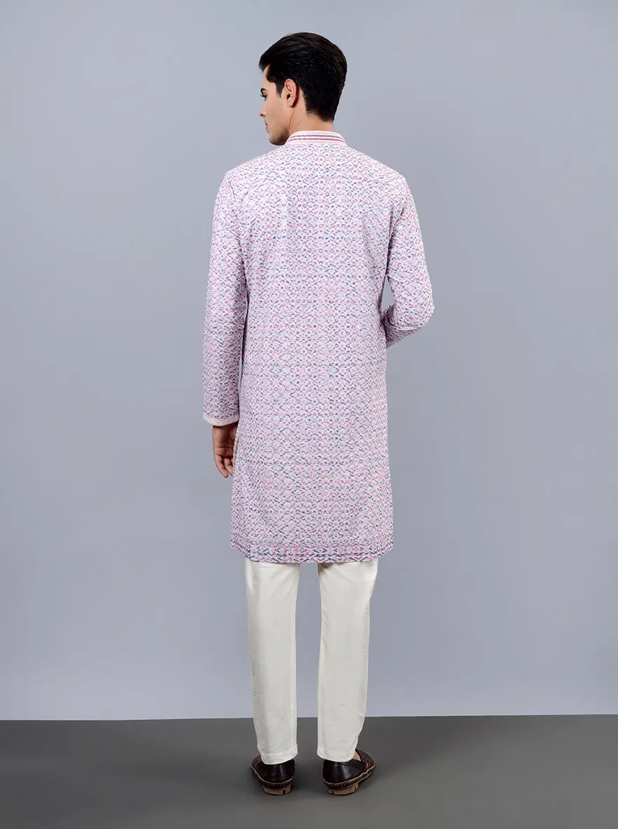 Blue & Red Kurta Pajama | TULA