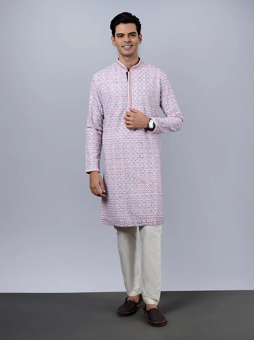 Blue & Red Kurta Pajama | TULA