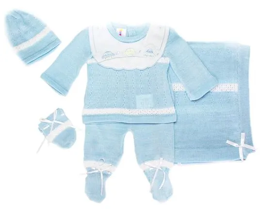 Blue Knit Set