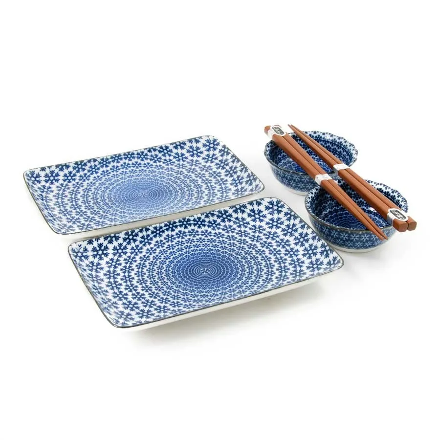 Blue Star Sushi Serving Set